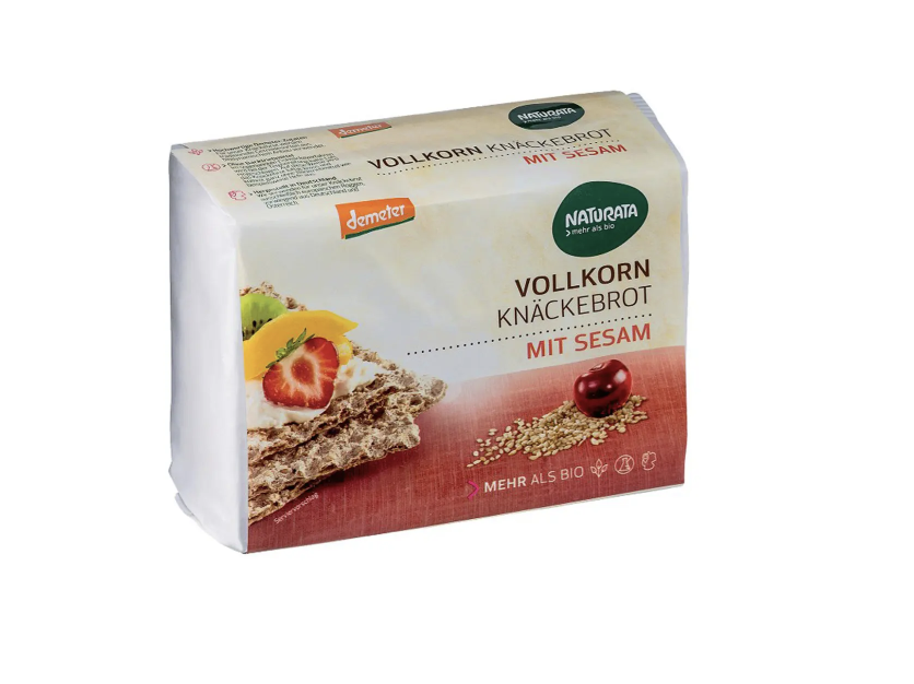 Хлібці Naturata житні органічні цільнозернові з сезамом 250г